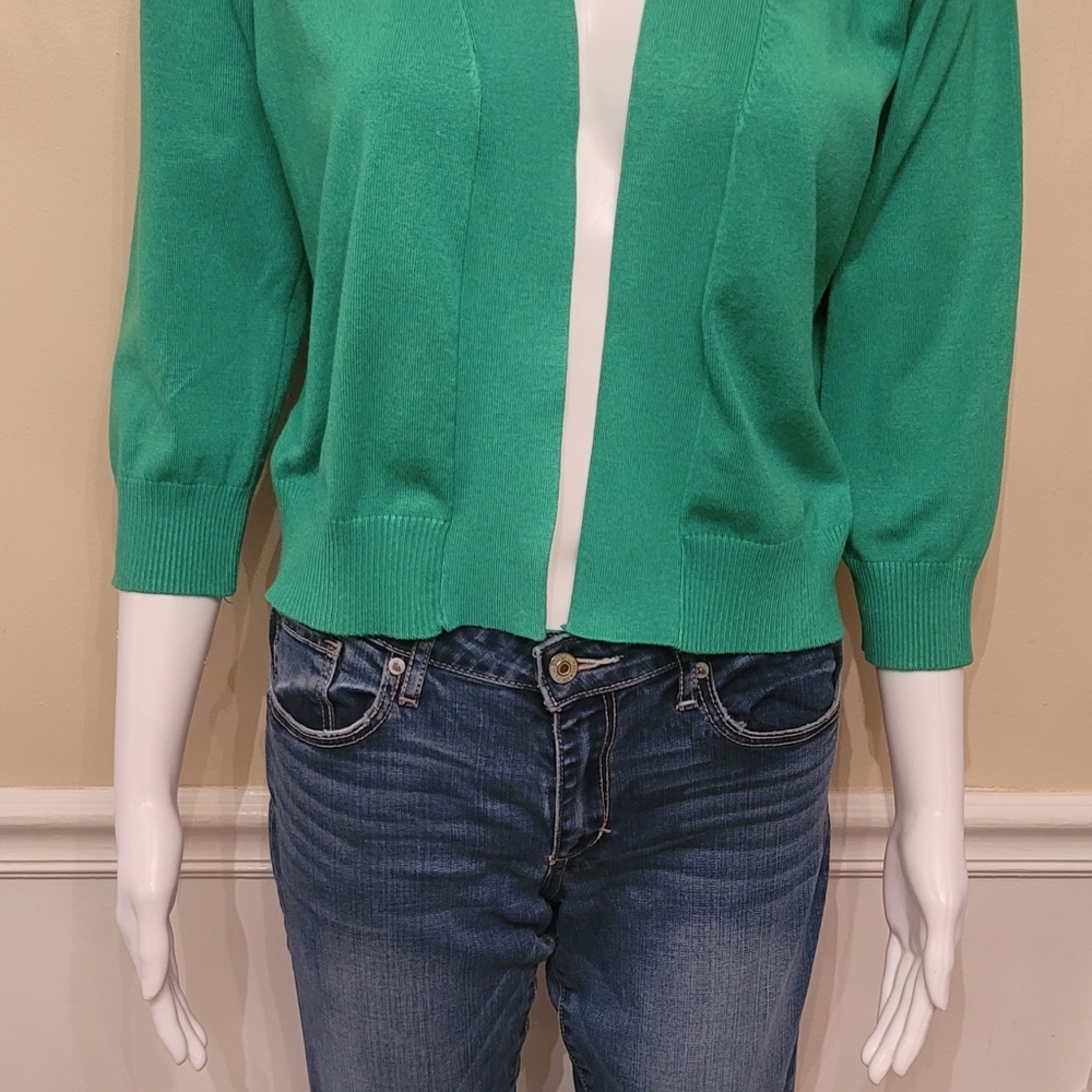 Green Cropped Sweater From Kathi Rich Boutique, Savannah, GA